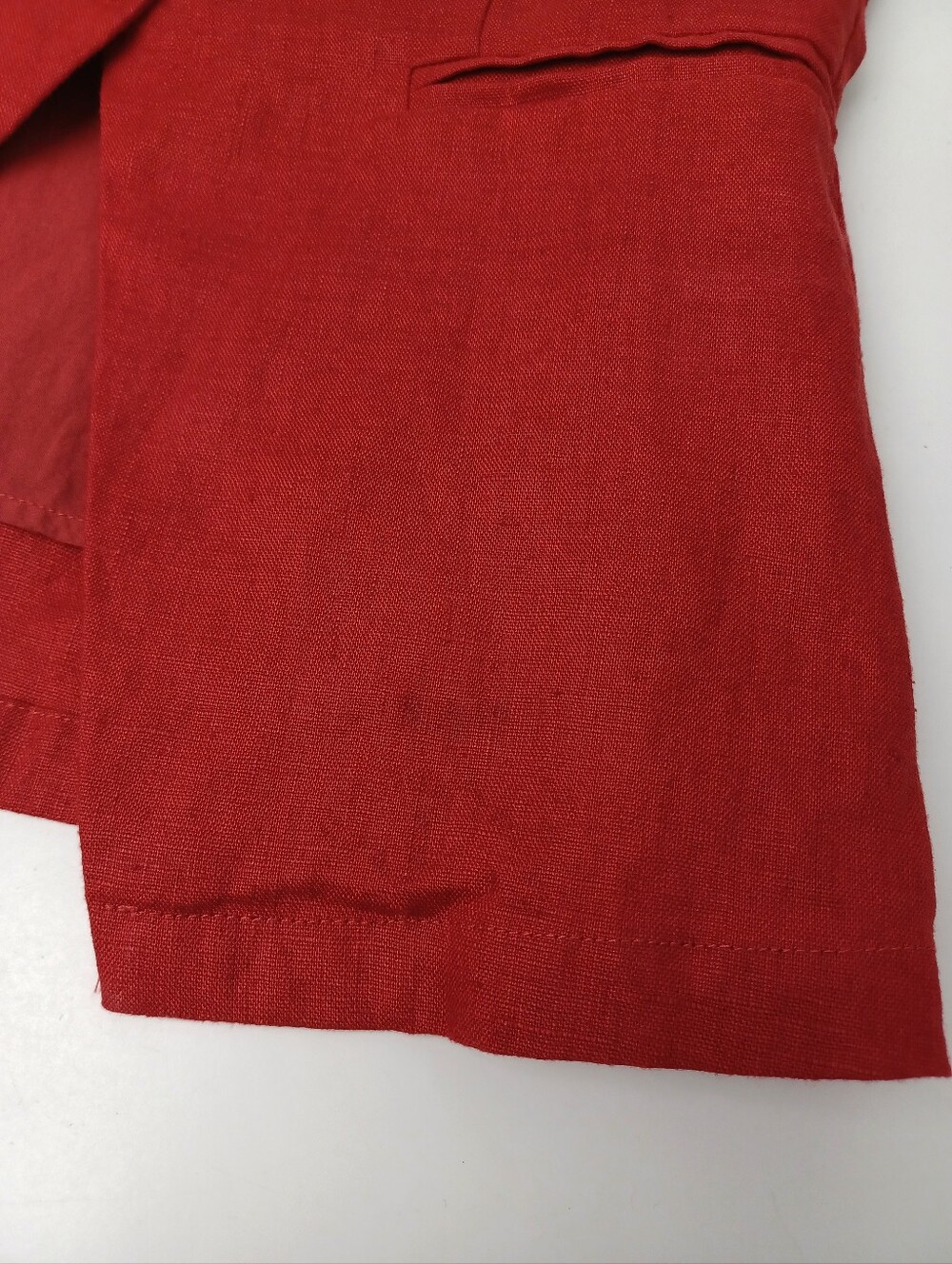 Reformation Aspen Linen Top Vest Size 4 Women Sleeveless Red Buttons Feminine View 5